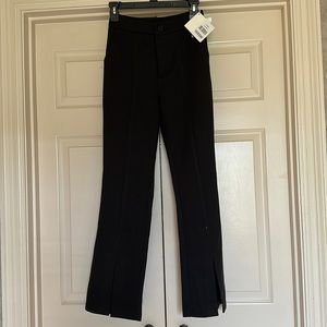 Cute soft to touch black pants with slits in front of ankle